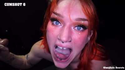 Orange hair gal makes him ooze