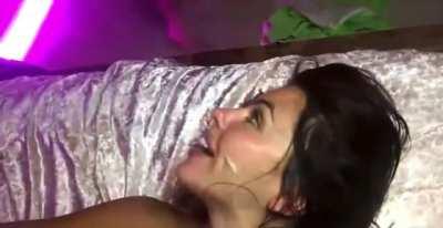 She gets a thick creamy load