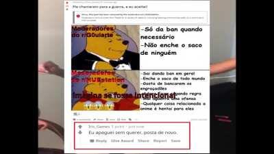 Fui banido injustamente de lá por isso estou postando aqui