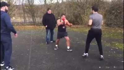 English Pikeys fight ends in knockout
