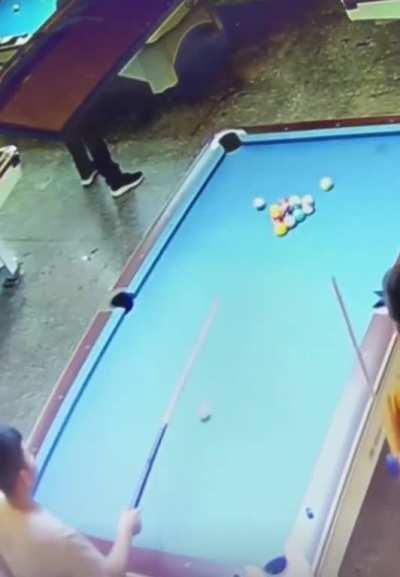 I don’t know if he’s the best or the worst at billards