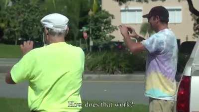 Such ingenuity, parking attendant could've never anticipated it.