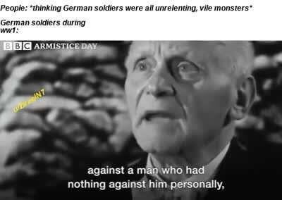 This WWI veteran sharing his war memories.