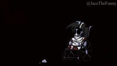 Gold in a wheelchair