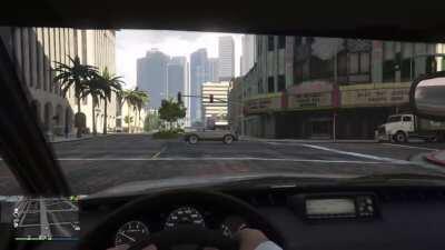 What paranoid people think is gonna happen every time a car pulls up next to them at a red light