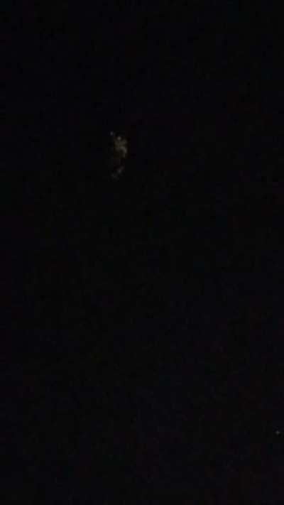 Floating lights in a V-Pattern. Thoughts? Closer than an airplane overhead and dead quiet.