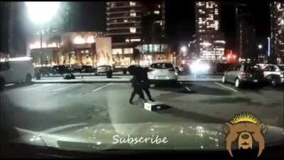 Dashcam capture of an attempted mugging for PS5