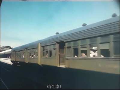 Año 1957. Ferrocarril Sarmiento, Estación Once (CABA)
