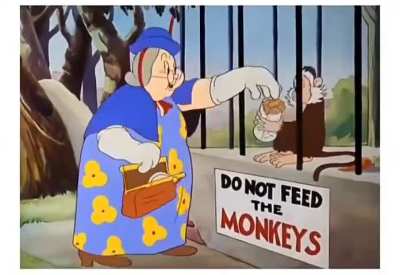 Do not feed the monkeys