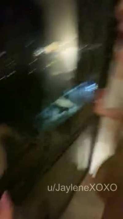 Bent over and getting fucked in front of a hotel window