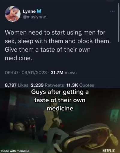 Give them a taste of their own medicine