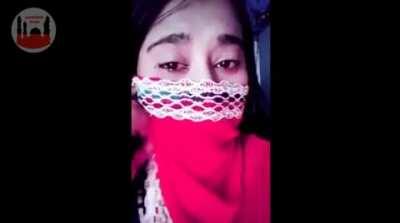 This girl is describing the situation of Muslims in India right now.