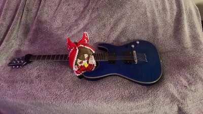 Reimu plays her own theme on guitar (REAL)