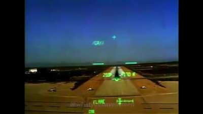 HD Cockpit view of Space Shuttle landing
