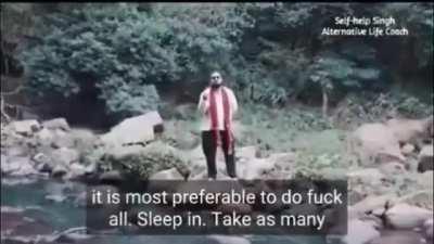 Finally a life coach I can get behind