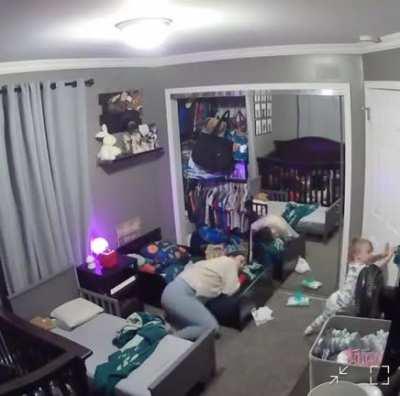 To run away from his mother.