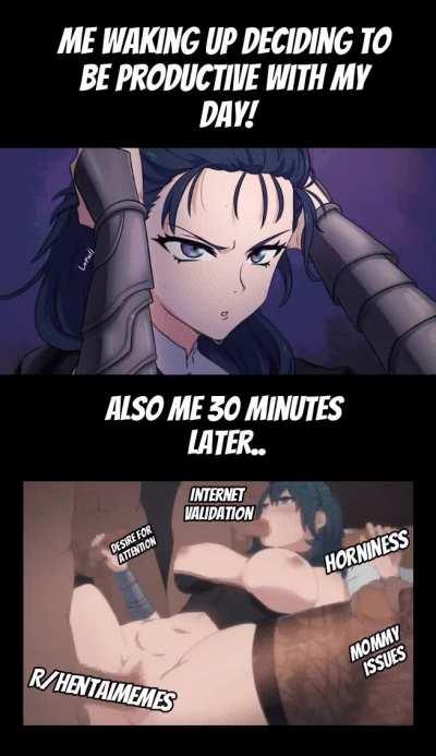 First step is to admit you have a problem~ -u-