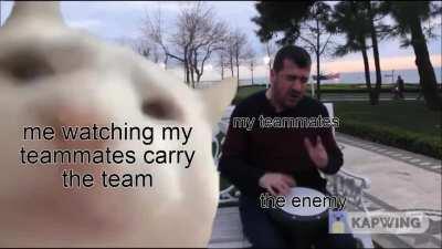 I feel like a backpack the amount of times I’ve been carried