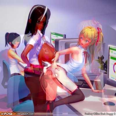 Femboy Office Desk Doggy 2