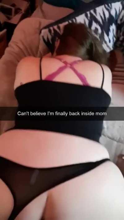 Chubby mom gets creampied by son after he catches her masturbating during lockdown