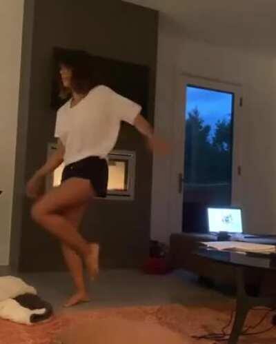 Showing off the moves