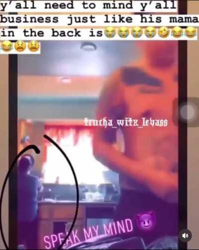 Toting guns in front of his jefa😭