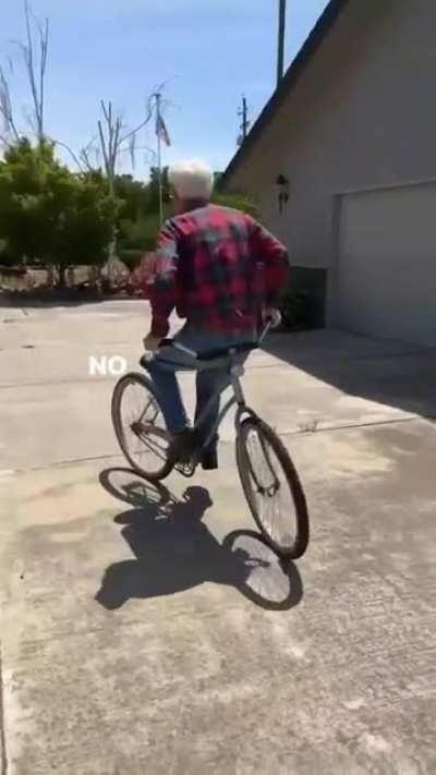 Old dog knows tricks.