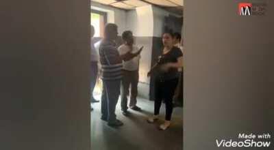 When some bank people came to ask loan money, an Indian women openly threatened fake rape case