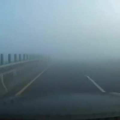 It's Never A Good Idea To Drive Fast Thru Fog...