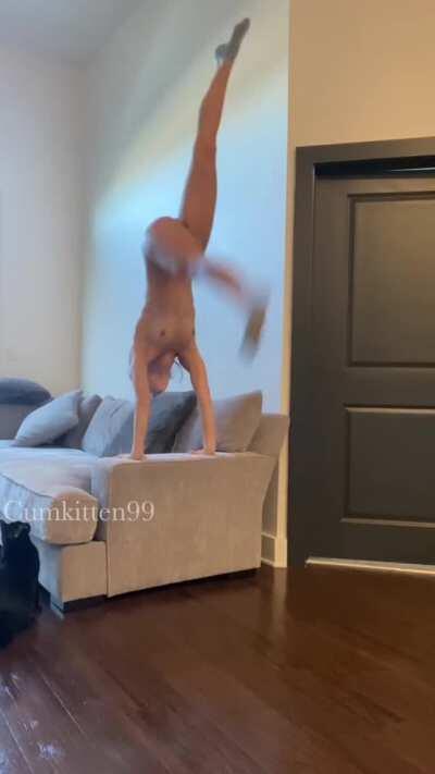 Once a gymnast, always a gymnast 😝