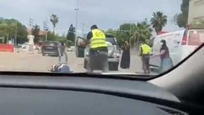 isreali occupation police shot dead the Palestenian Mustafa Yunis 28-yrs who was suffering from mental issues today at the park of medical center near occupied city of Tell Alrabe'e.