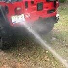 so much for washing the jeep.