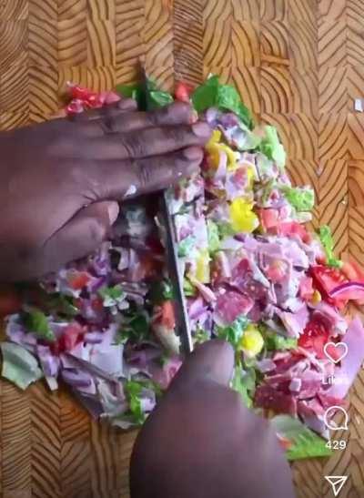 Might as well just put it in a blender