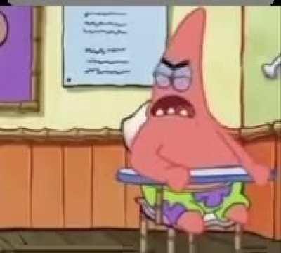 Sponge bob showed him…