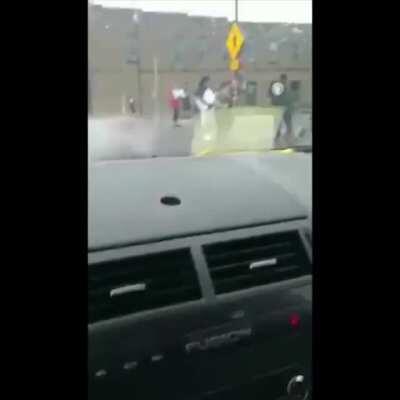 BLM protestor just got run over by a car in Johnson City, Tennessee.