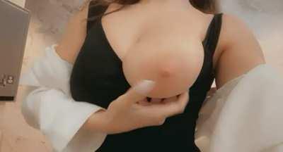 Never wear a bra at work so they can breathe