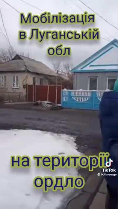 Occupiers in Russian-controlled territory came to draft this woman's son to fight in the war against Ukraine. 