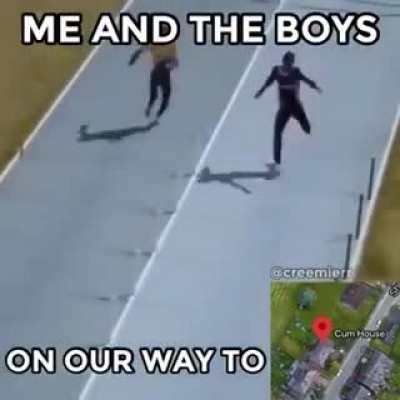 Me and the boys on our way to ©um house