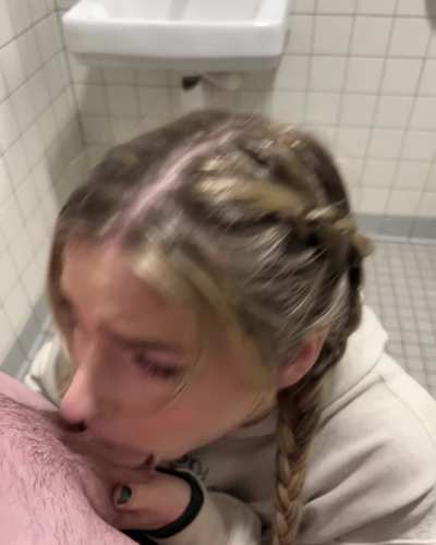 Sucking it anywhere I can