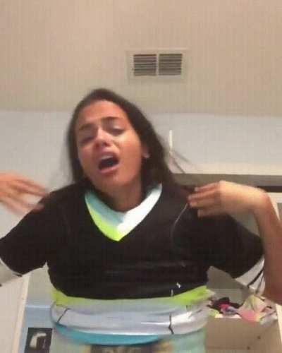 getting eaten by t-shirts