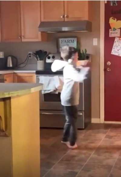 This kid spins. Wow.