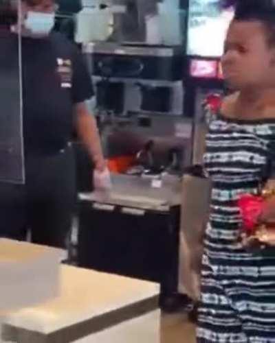 Don't touch her boss.