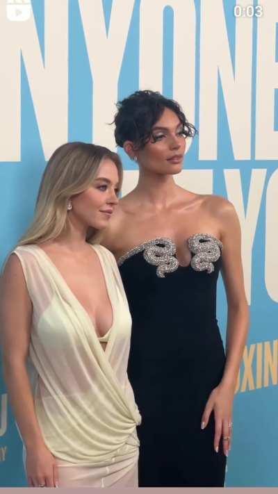 Sydney Sweeney and Charlee Fraser • Anyone But You screening in Sydney 23.12.18