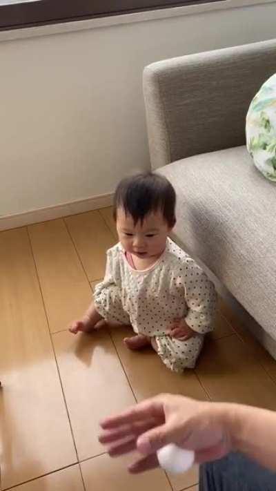 Baby's first encounter with magic