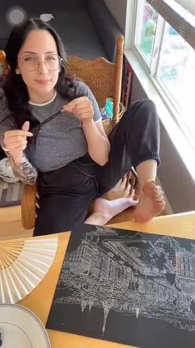 @ashley.lotts was live from last Saturday!! She has done a wonderful job on her masterpiece!! Part 1