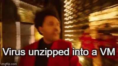 laughs in virtualbox