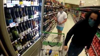 Jackass makes disgusting allegations toward a clearly innocent man at the store