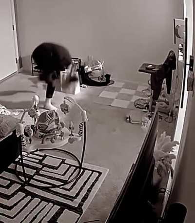 You can see the fear in his face, even though nothing bad happened