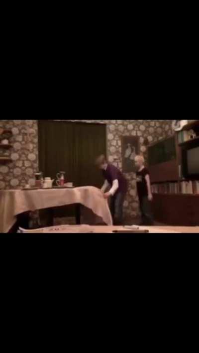 The blond kid knew to much