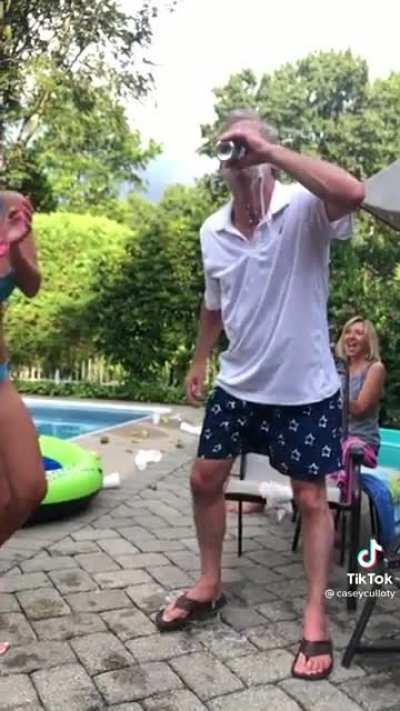 Kids aren't the only thing dad catches